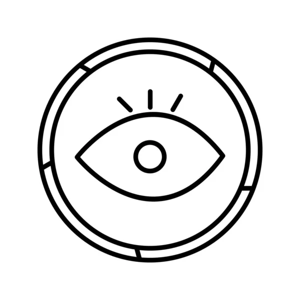 Einzigartiges Vision Line Vector Icon — Stockvektor