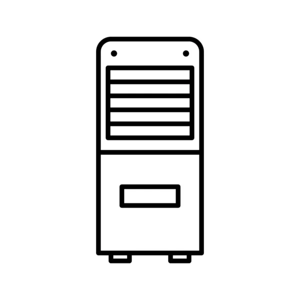 Einzigartige Mobile Klimaanlage Line Vector Icon — Stockvektor