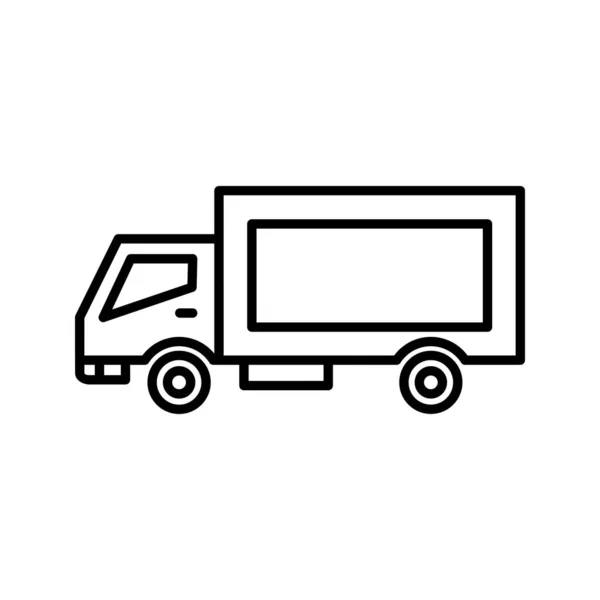 Einzigartiges Truck Line Vector Icon — Stockvektor
