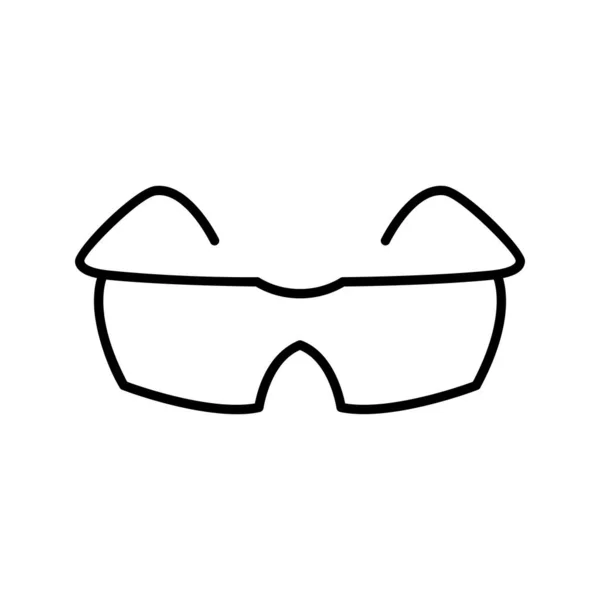 Unieke Goggles Line Vector Icon — Stockvector