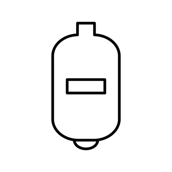 Einzigartiges Expansion Tank Line Vector Icon — Stockvektor