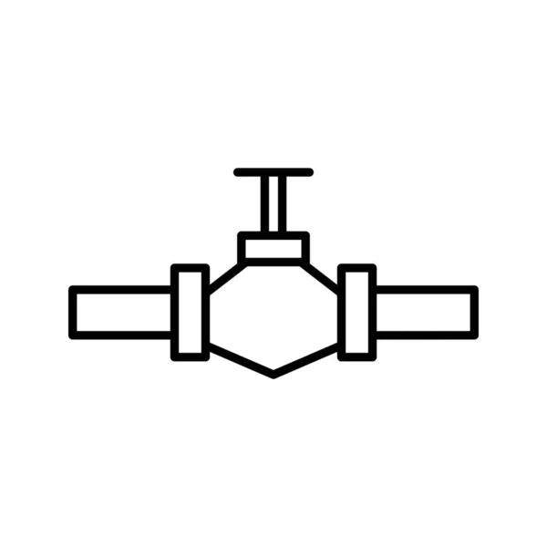 Unik Ventil Linje Vektor Ikon — Stock vektor