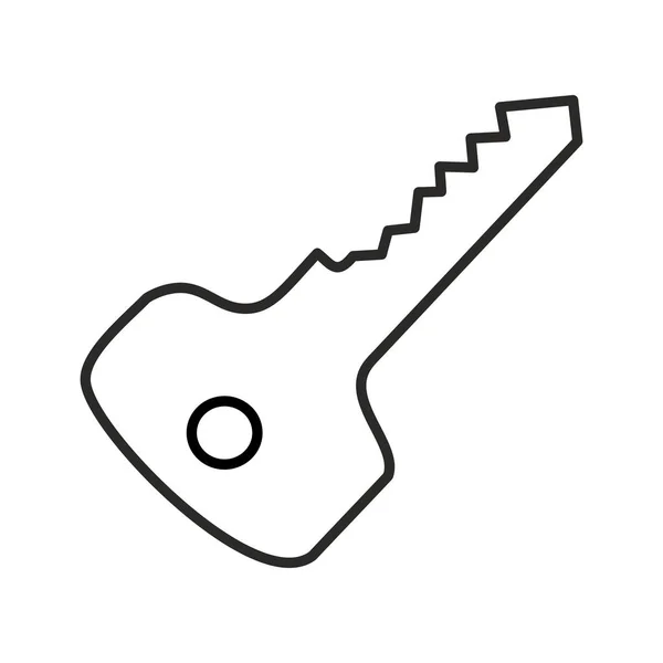 Einzigartiges Key Line Vector Icon — Stockvektor