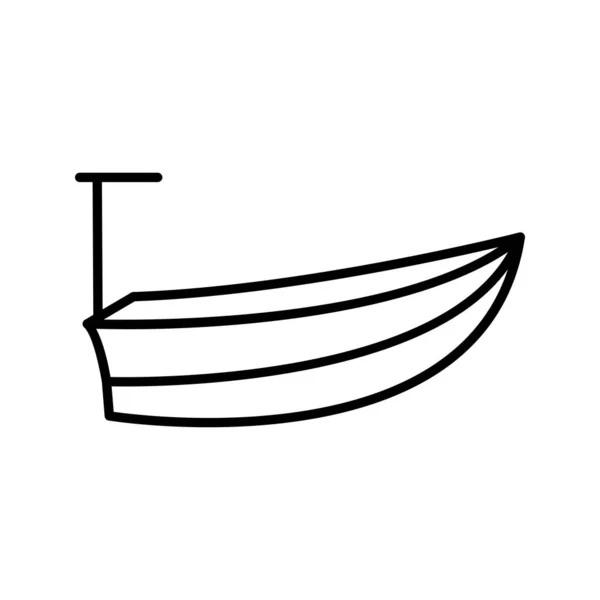 Унікальна Лінія Малих Човнів Векторна Іконка — стоковий вектор