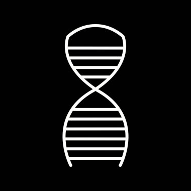 Eşsiz DNA Yapısı çizgi vektörü simgesi