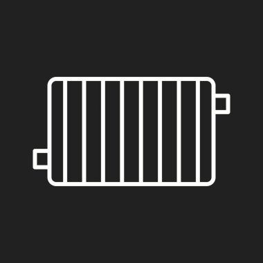 Eşsiz Radyatör Satır Vektörü Simgesi