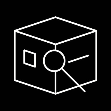 Eşsiz İzleme Satırı Vektörü Simgesi