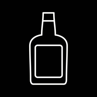 Eşsiz Whiskey Satır Vektörü Simgesi