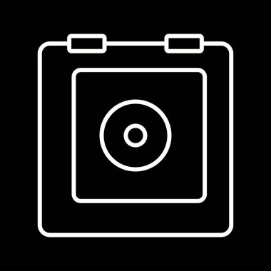 Eşsiz kasa satırı vektör simgesi