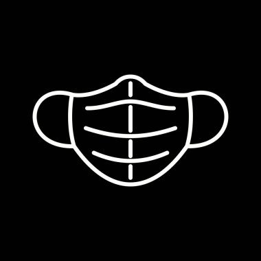 Benzersiz Maske çizgi vektör simgesi