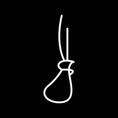 Eşsiz Noose Satır Vektörü Simgesi