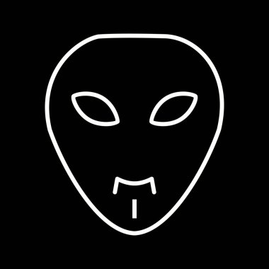 Benzersiz Maske çizgi vektör simgesi