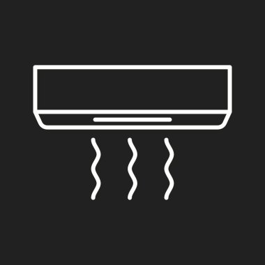 Eşsiz Hava Perdesi Çizgi Vektörü Simgesi