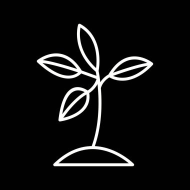 Eşsiz Bitki Vektör Satırı Simgesi