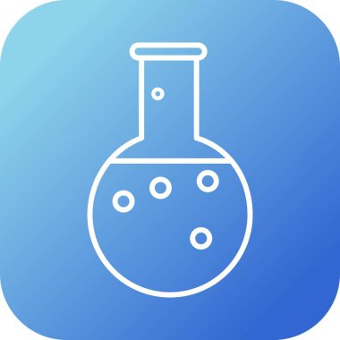 Benzersiz Kimyasal Kapsül Vektör Satırı Simgesi