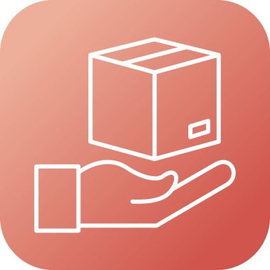 Eşsiz Paket Vektör Satırı Simgesi