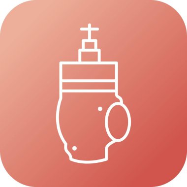 Eşsiz Valf Satırı Vektör Simgesi