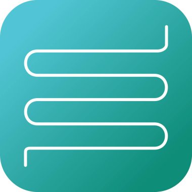 Eşsiz Alt Kat Isıtma Hattı Vektör Simgesi