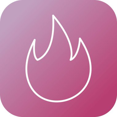 Ateş hattı vektör simgesini ateşle