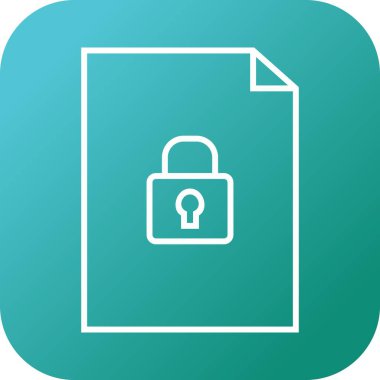 Belge satır vektör simgesini koru