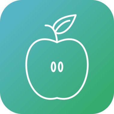 Eşsiz Elma Vektör Satırı Simgesi