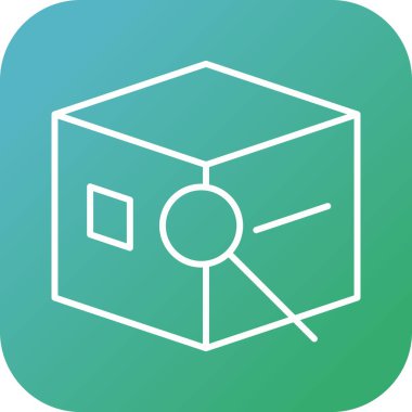 Eşsiz İzleme Satırı Vektörü Simgesi