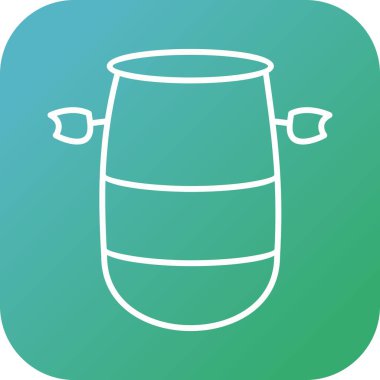 Eşsiz Namlu Çizgisi Vektör Simgesi