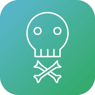 Eşsiz Korsan İmza Satır Vektörü Simgesi