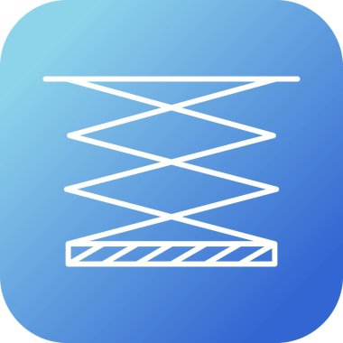 Eşsiz Lifter Vektör Satır Simgesi