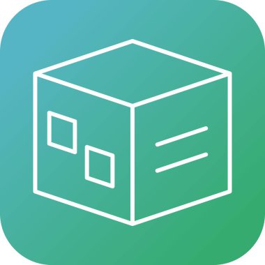 Eşsiz Paketleme Satır Vektörü Simgesi