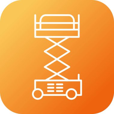 Eşsiz Kaldıraç Turna Çizgisi Vektör Simgesi