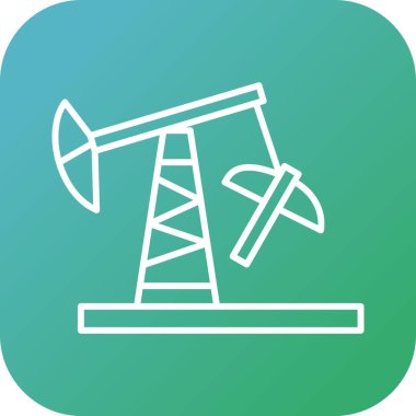 Eşsiz Derrick Satır Vektörü Simgesi