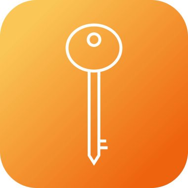 Eşsiz Anahtar Satır Vektörü Simgesi