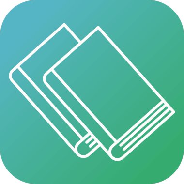 Eşsiz Kitaplar çizgi vektör simgesi