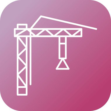 Eşsiz Turna Çizgisi Vektör Simgesi