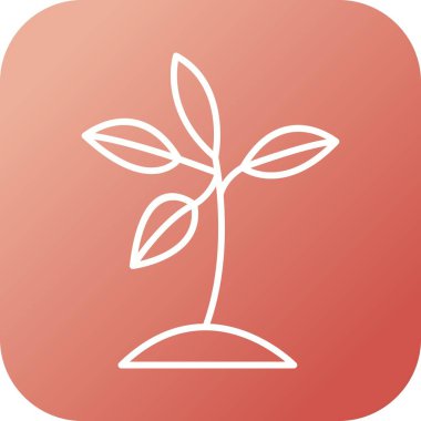 Eşsiz Bitki Vektör Satırı Simgesi