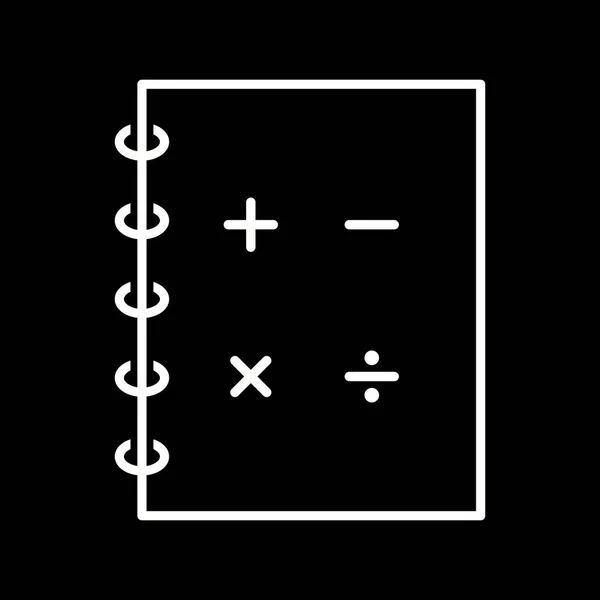 Unique Mathematics Line Vector Icon — Stock Vector