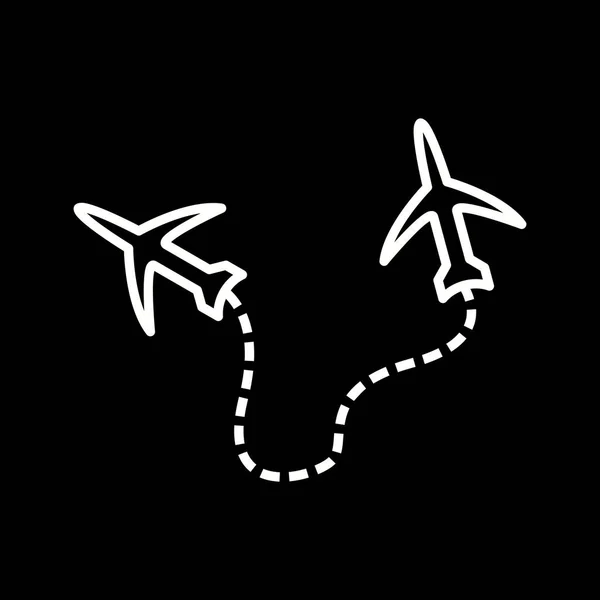 Einzigartige Rundflüge Line Vector Icon — Stockvektor