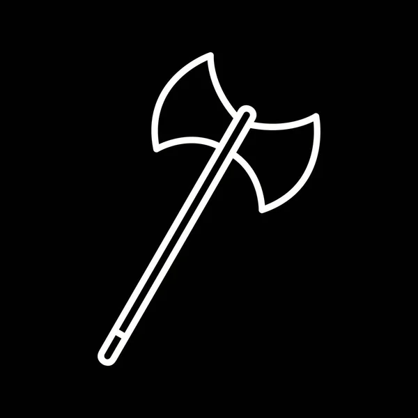 Unique Axe Line Vector Icon — Stock Vector