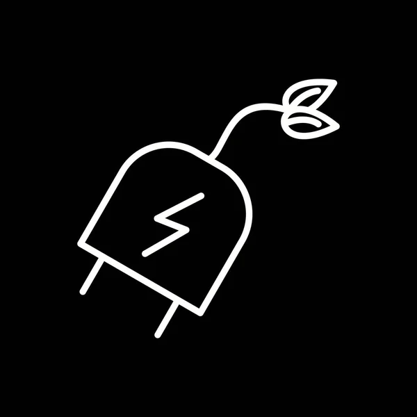 Unique Electric Plug Vector Line Icon — Stock Vector