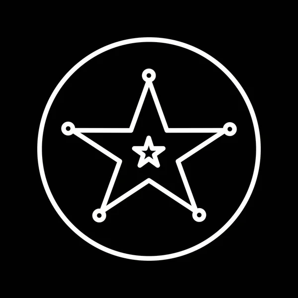 Векторная Икона Значок Шерифа — стоковый вектор