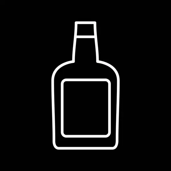 Unikalna Ikona Wektora Whiskey Line — Wektor stockowy