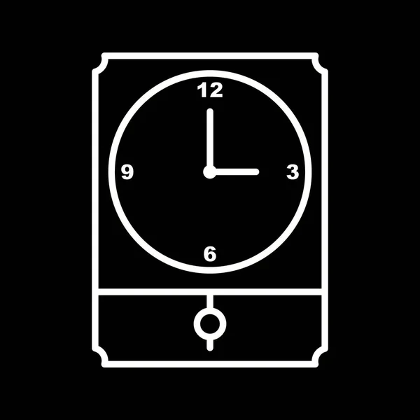 Único Reloj Grande Línea Vector Icono — Archivo Imágenes Vectoriales