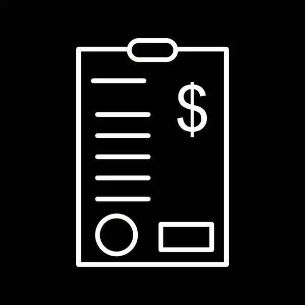 Unique Dollar Bills Line Vector Icon — Stock Vector