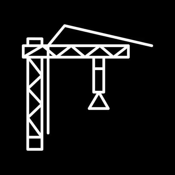 Векторная Икона Уникальной Крановой Линии — стоковый вектор