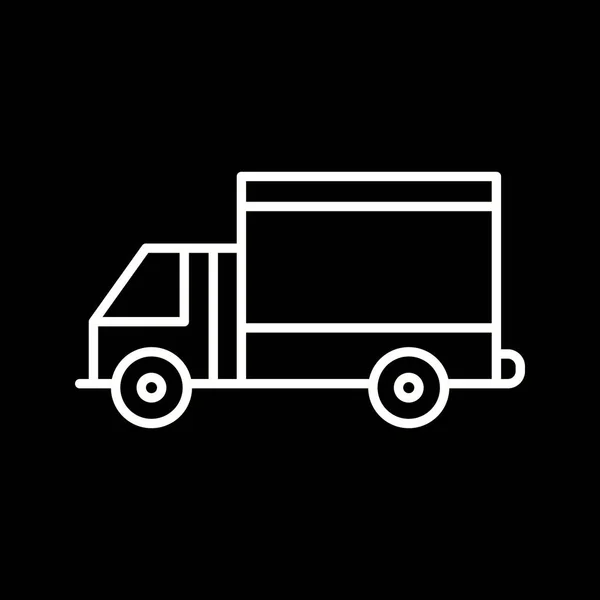 Einzigartiges Icon Der Heavy Truck Vector Line — Stockvektor