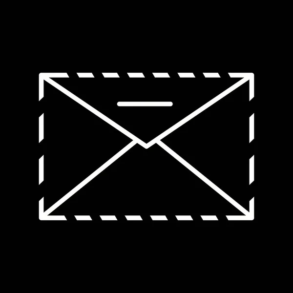 Icône Vectorielle Ligne Enveloppe Unique — Image vectorielle