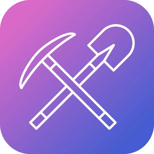 Einzigartige Tools Line Vector Icon — Stockvektor