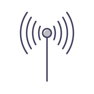 Eşsiz WiFi İmza Satır Vektörü Simgesi
