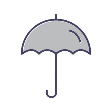 Şemsiyenin eşsiz siyah simgesi